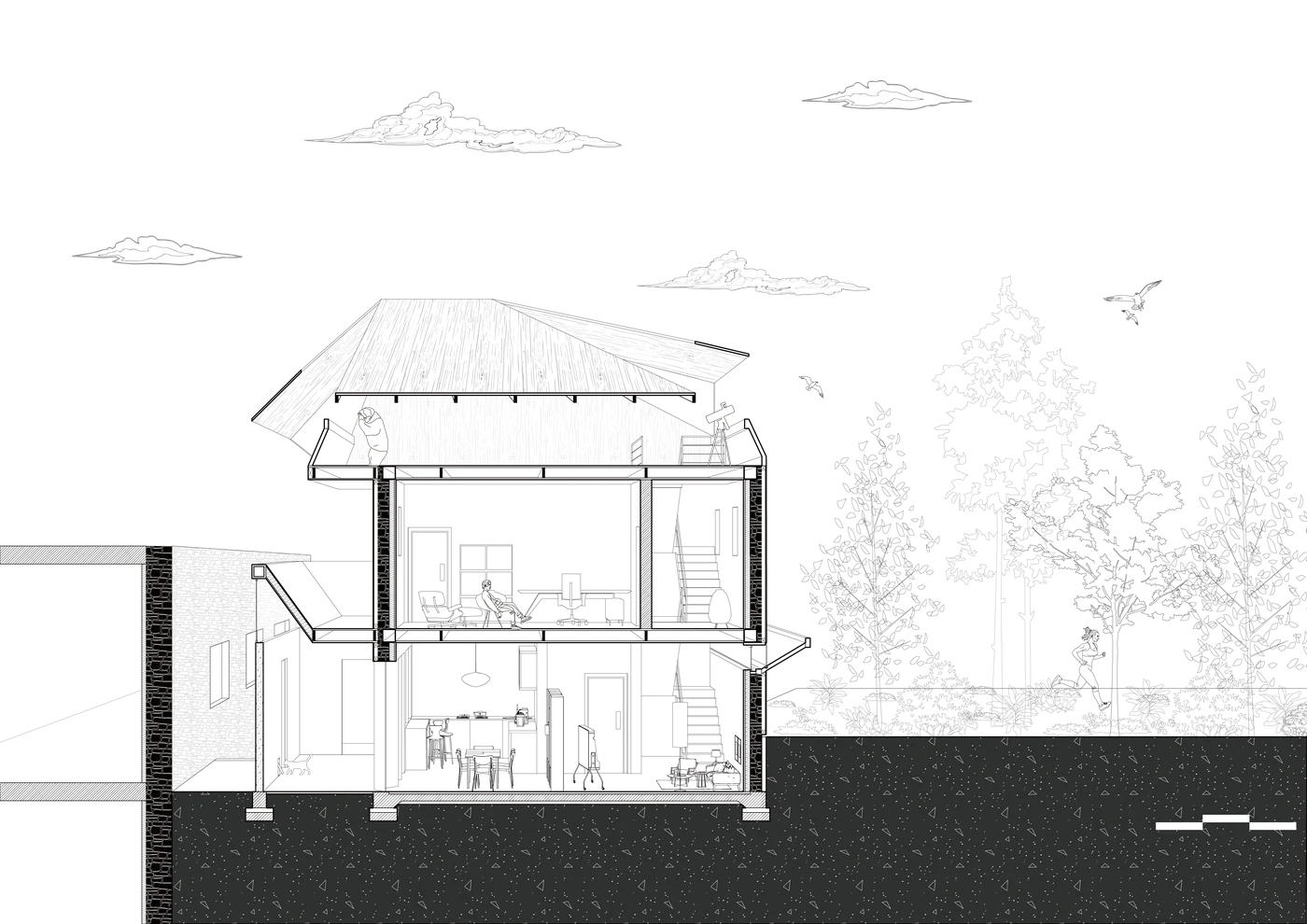 Depression residence perspective section