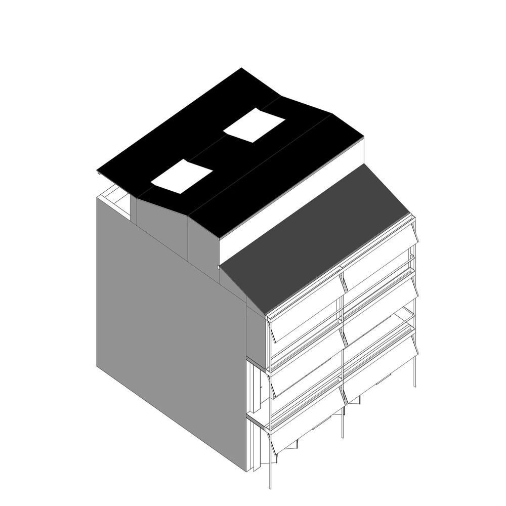 House of Light exterior axonometric