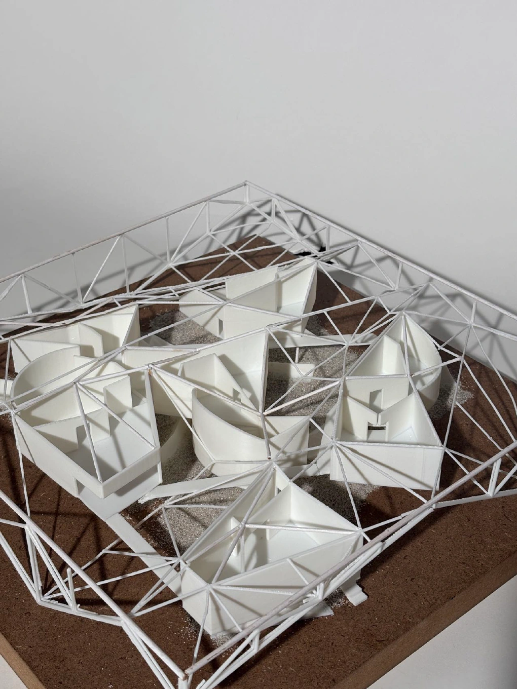 Physical model showing the resort organization